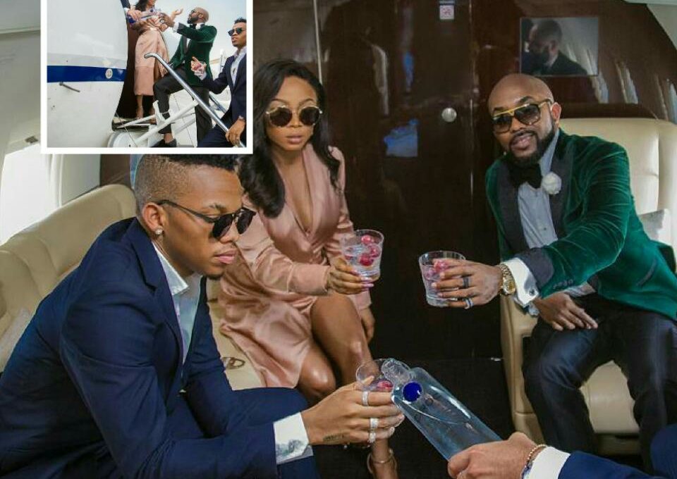 Banky W And Tekno Chilling On Private