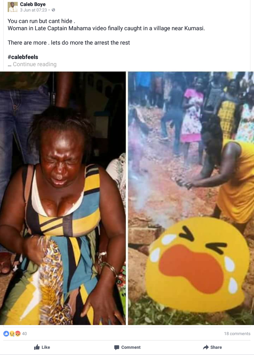 Photo Of The Lady Who Raised Alarm That Made Residents Lynch Captain Maxwell Mahama (1)