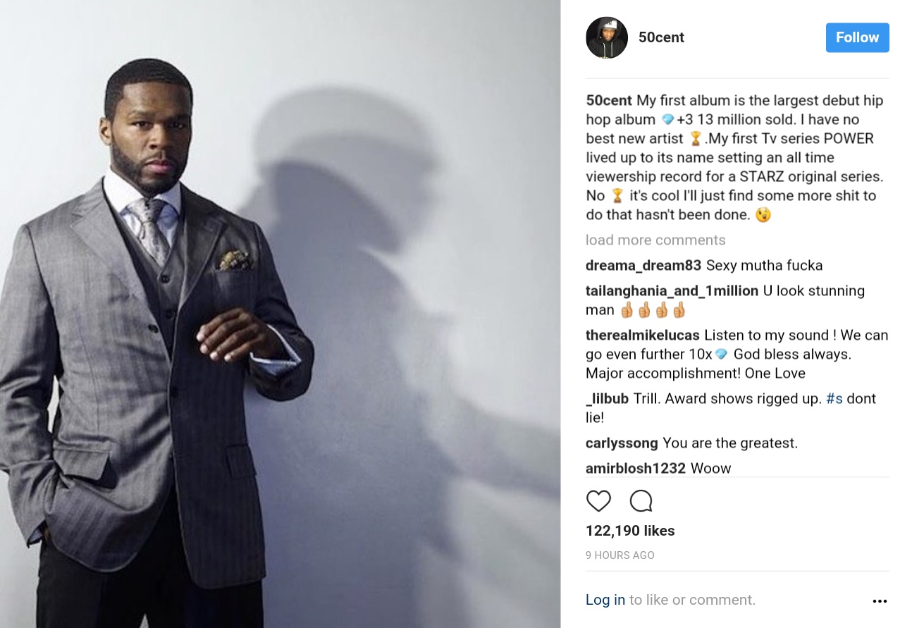 New York Rapper 50 Cent Reminds Of Biggest Entertainment Industry Accomplishments
