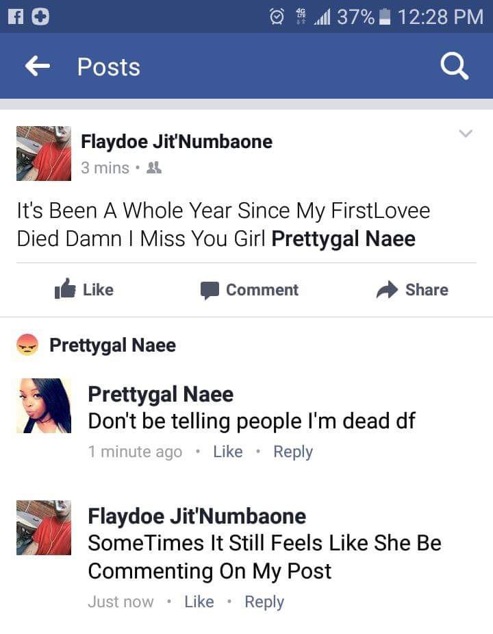 Guy Took To Facebook To Declare His Girlfriend Dead But She Replied Him (1)