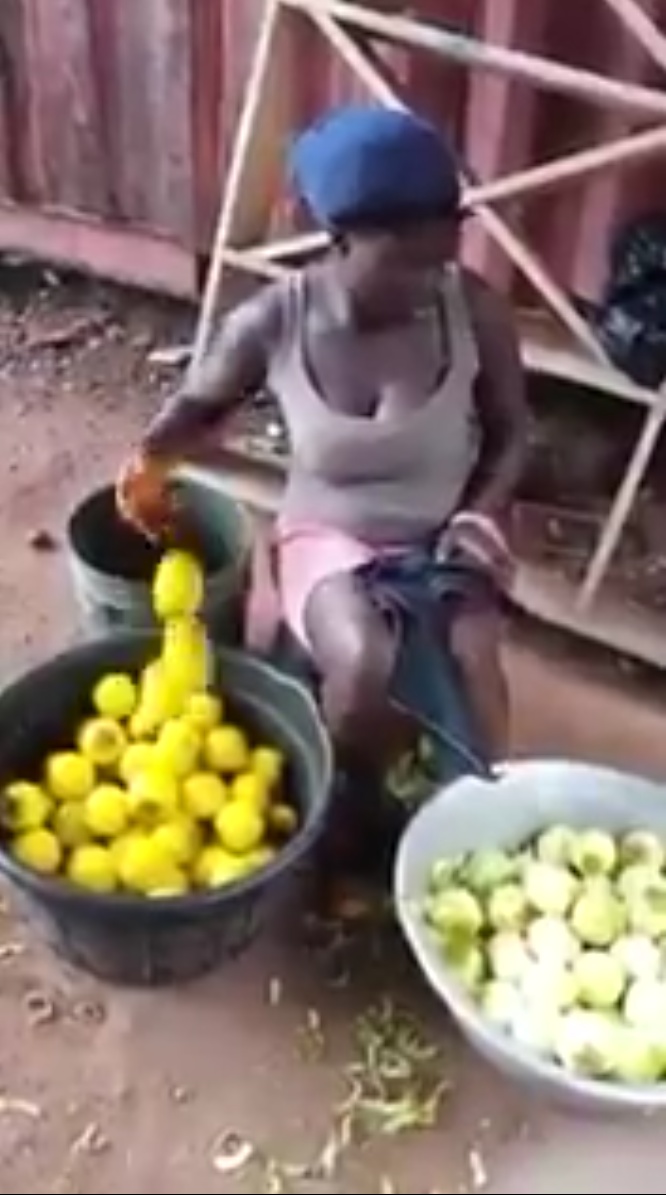 Woman Dyeing Unripe Oranges To Make It Look Ripe (3) 
