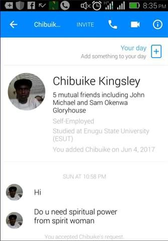 Nigerian Pastor Has Shared Screenshot Of Conversation He Had With Agent Of Spirit Woman (1) 