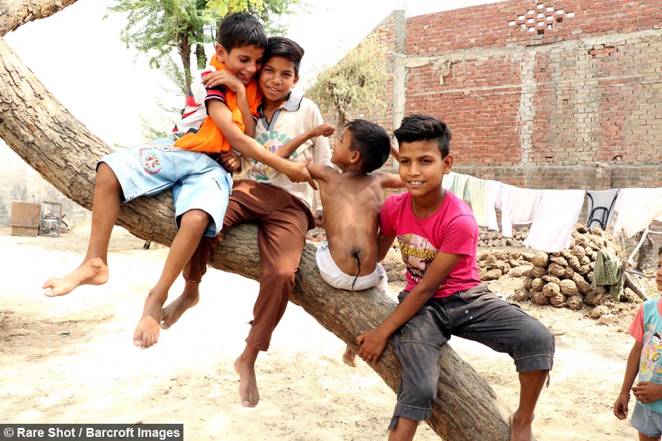 Dulha Singh Boy With Hairy Tail Worshipped As God In India (2) 