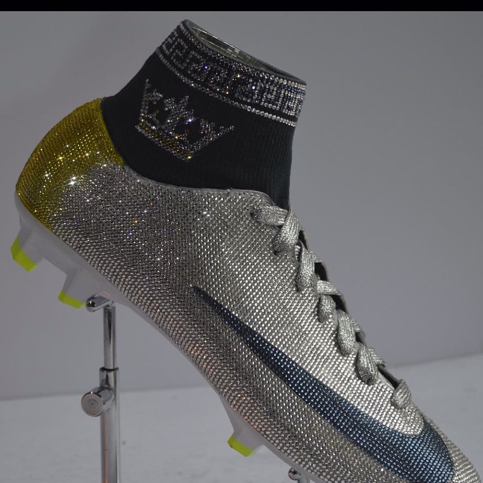 Cristiano Ronaldo Hired Nigerian Designer Tokunbo Daniel To Make Him Three Diamond-Encrusted Boots (2) 