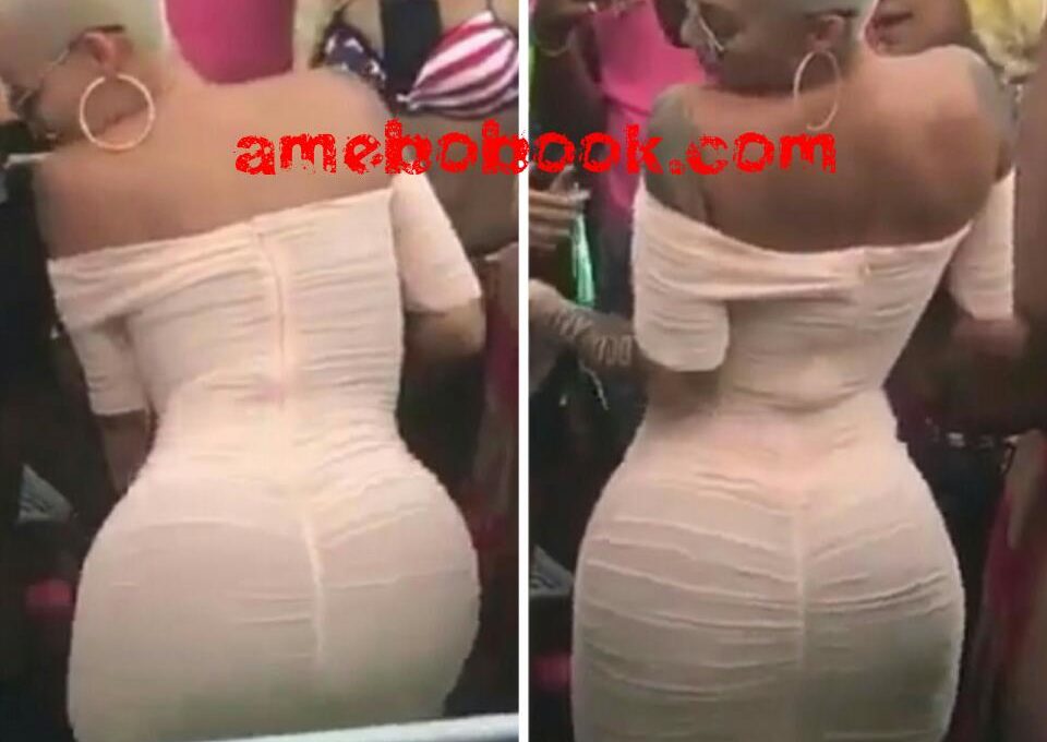 Amber Rose Shaking Her Bum Seductively At 4th Of July Celebration