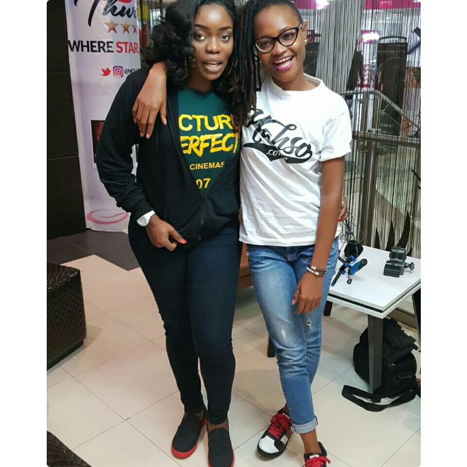 Bisola Aiyeola And Marvis Nkpornwi Were Pictured Together At The Cinema