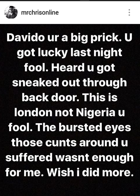 Davido Was Almost Beaten Up 