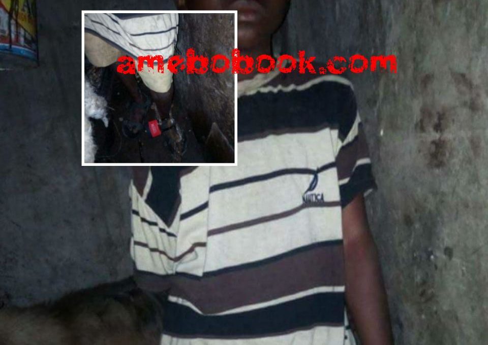 Houseboy Chained And Locked Up In Cage With Goats In Lagos
