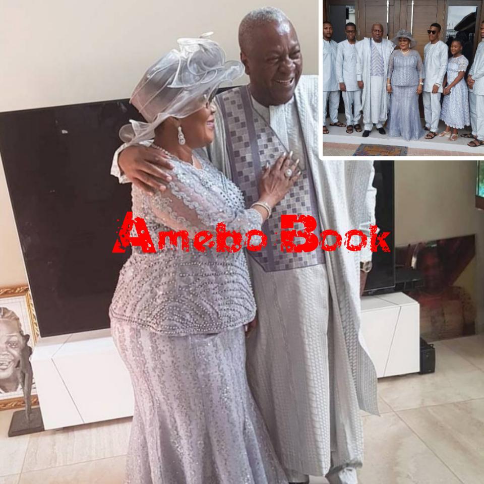 John Mahama Pictured With His Family To Mark 25 Years Of Marriage