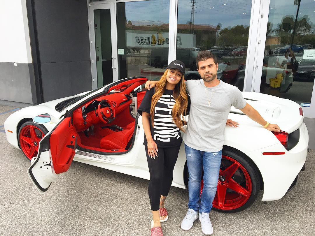 Blac Chyna Shows Off Her New 2017 Ferrari 488 Spider With Forgiato Wheels (1)