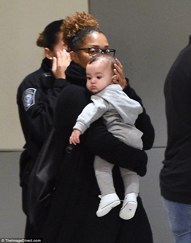 Janet Jackson Doting Over Son Eissa As She Takes Him On First Trip To United States (1) 