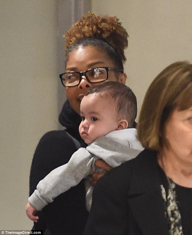 Janet Jackson Doting Over Son Eissa As She Takes Him On First Trip To United States