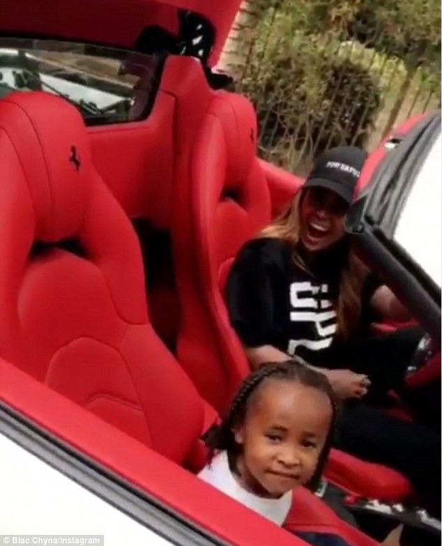 Blac Chyna Shows Off Her New 2017 Ferrari 488 Spider With Forgiato Wheels (4)