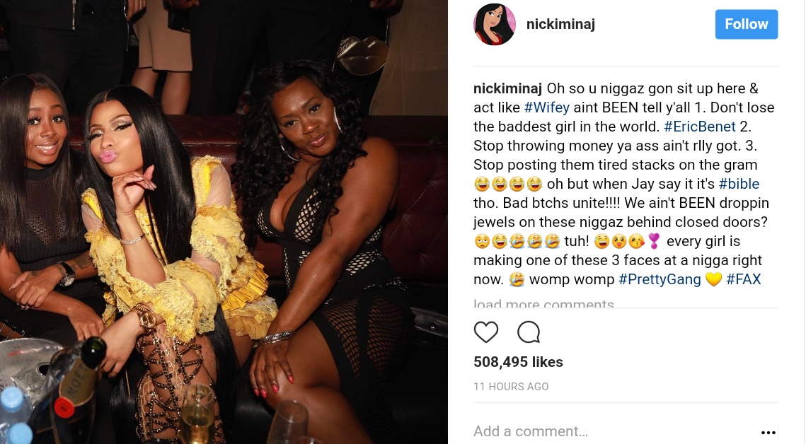 Nicki Minaj Threw Some Shade At Meek Mill After Jay Z Dropped Latest Album (1) 