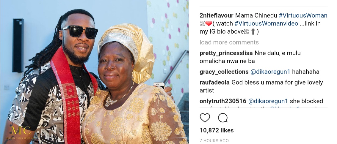 Flavour Gushes Over His Mum In Virtuous Woman Photoshoot (1)