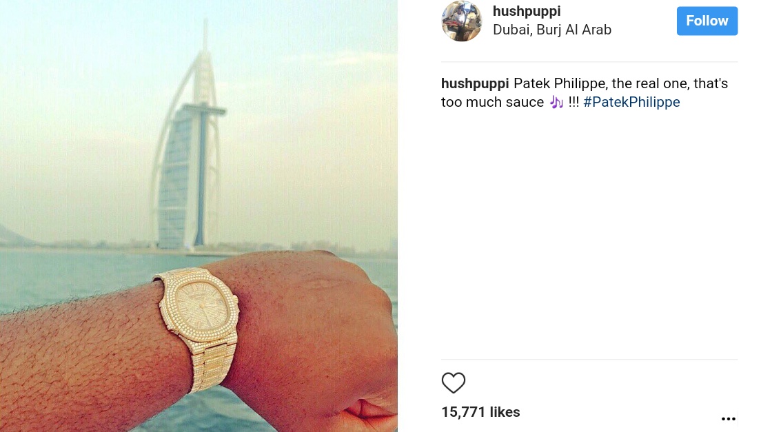 Hushpuppi Shows Off The Real Patek Philippe On His Wrist (1)