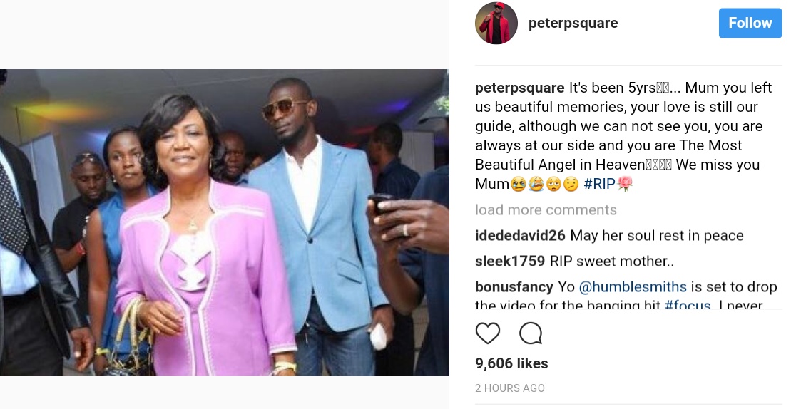 Peter And Paul Okoye Remember Their Mum Josephine Okoye Five Years After Her Death (1) 