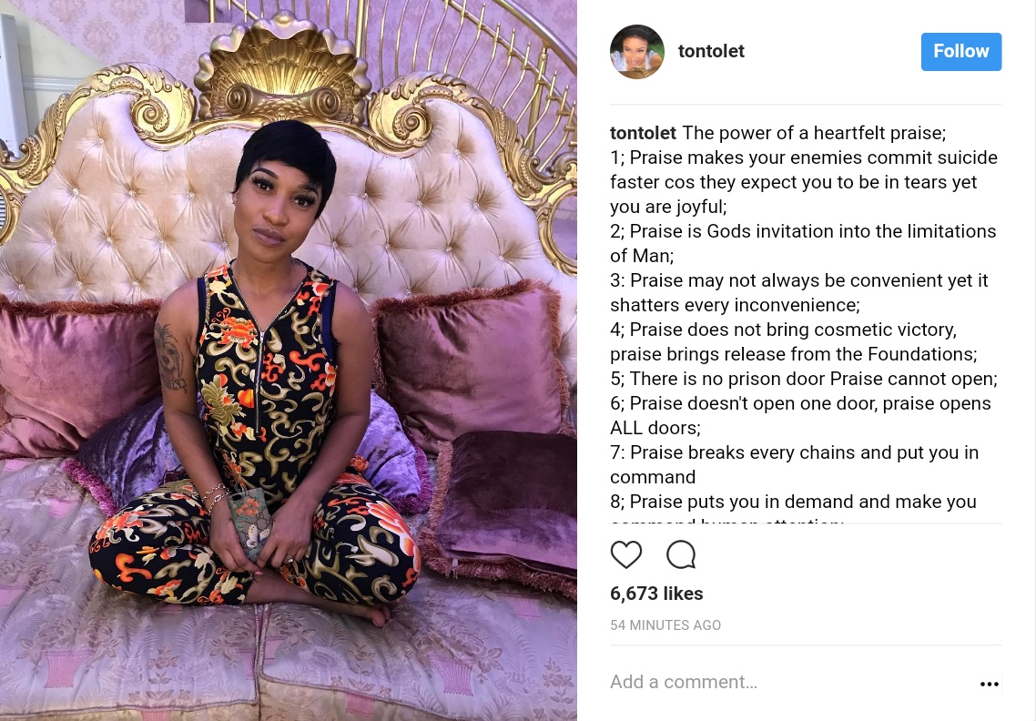 Tonto Dikeh Has Listed 15 Power Of A Heartfelt Praise (1)