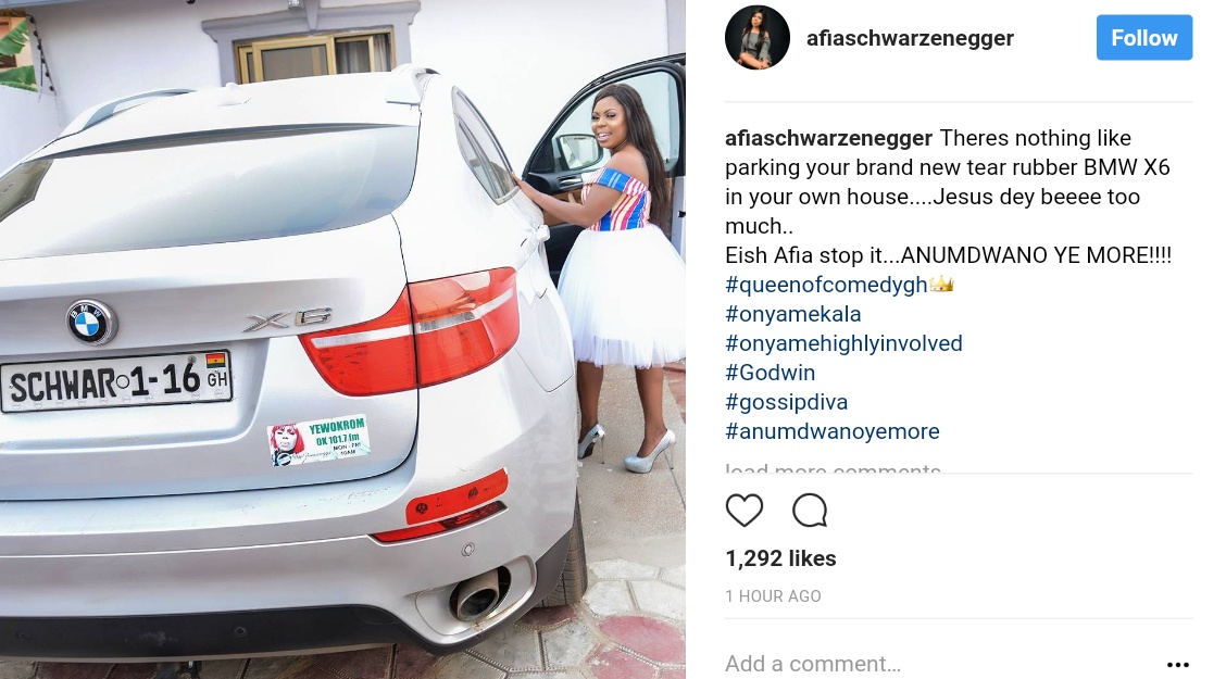 Afia Schwarzenegger Has Bought A Brand New BMW X6 (1)