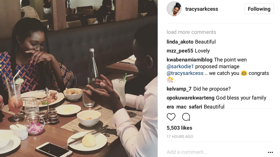Sarkodie And Tracy Sarkcess Were Pictured On Romantic Date (1)