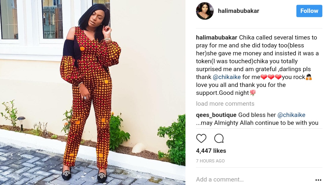 Halima Abubakar Pens Emotional Thank You Note To Chika Ike (1)