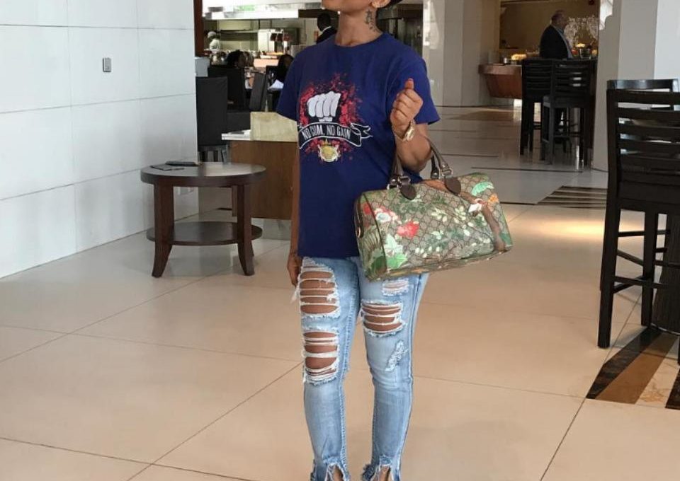 Tonto Dikeh Steps Out In Ripped Jeans