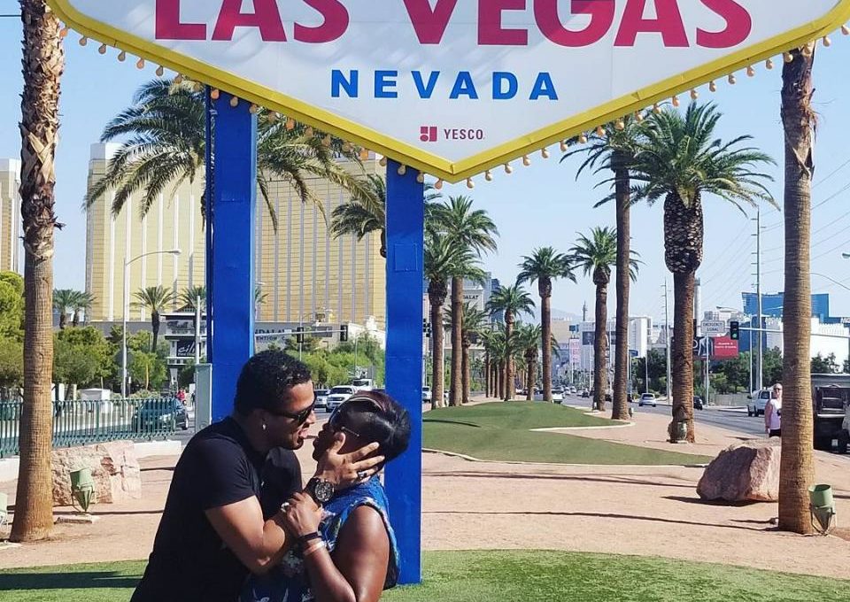 Van Vicker And Wife Adjoa Loved Up In Las Vegas
