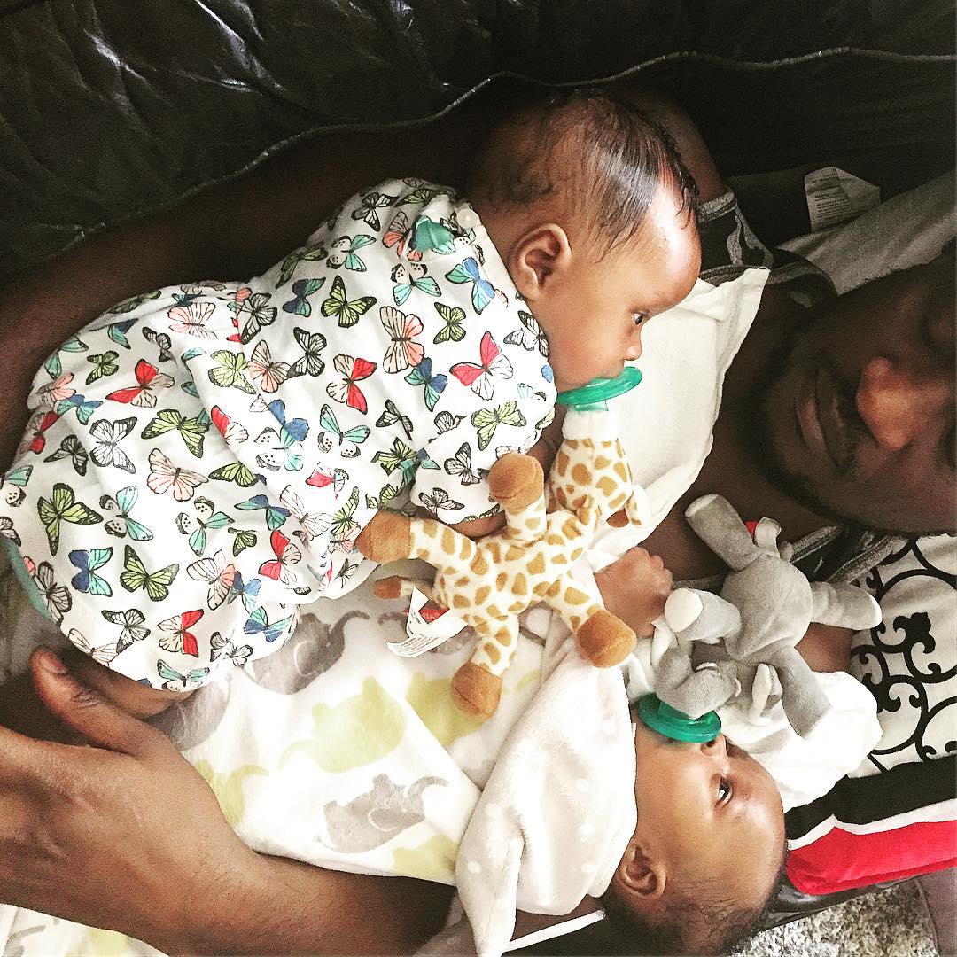 Paul Psquare Gives A Shoutout To His Late Mum After Sharing Photo Of Himself And Twins (1)