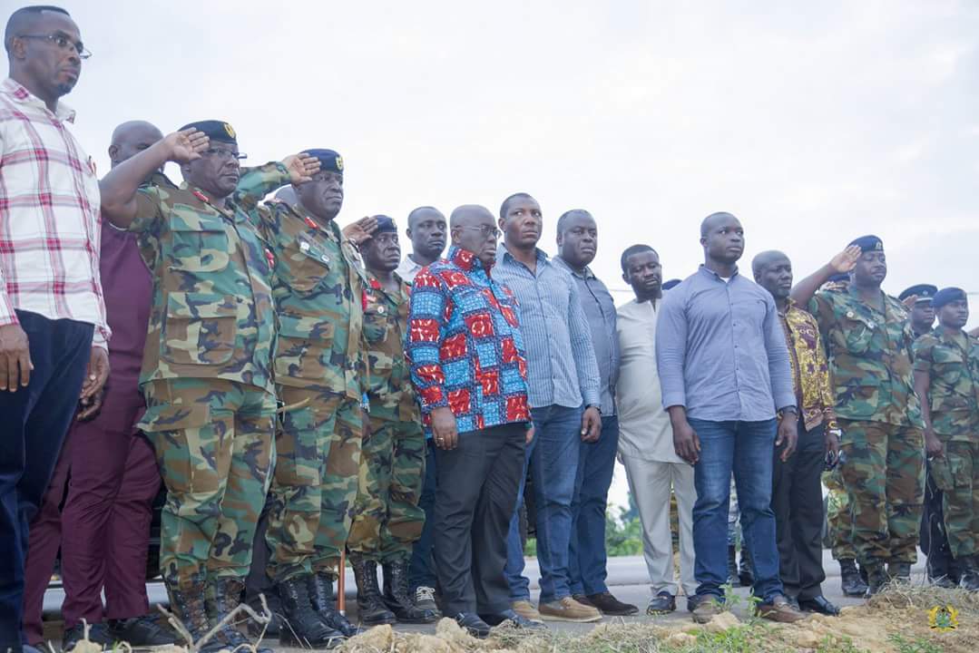 Nana Akufo-Addo Visited Major Maxwell Mahama Murder Site In Denkyira-Obuasi (2)