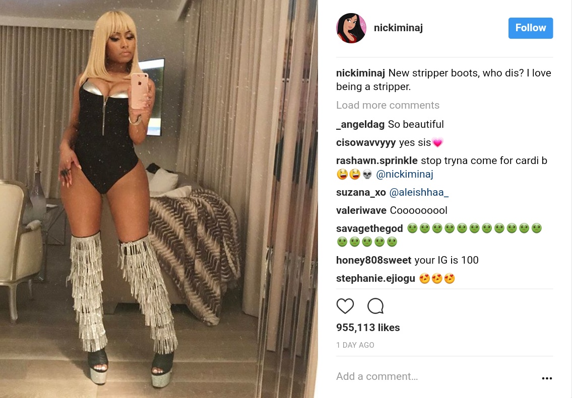Nicki Minaj Has Announced That She Loves Being A Stripper (1)