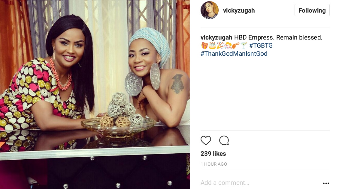 Vicky Zugah Goes Nude In Epic Throwback With Nana Ama McBrown (1)