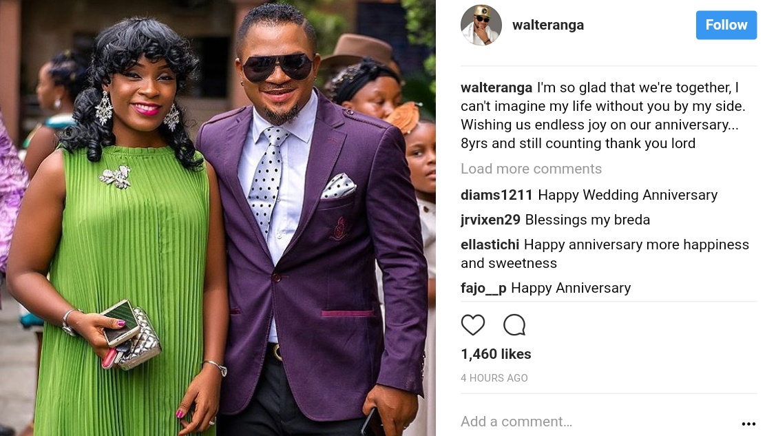 Walter Anga And Gorgeous Wife Esther Celebrate 8th Wedding Anniversary (1)