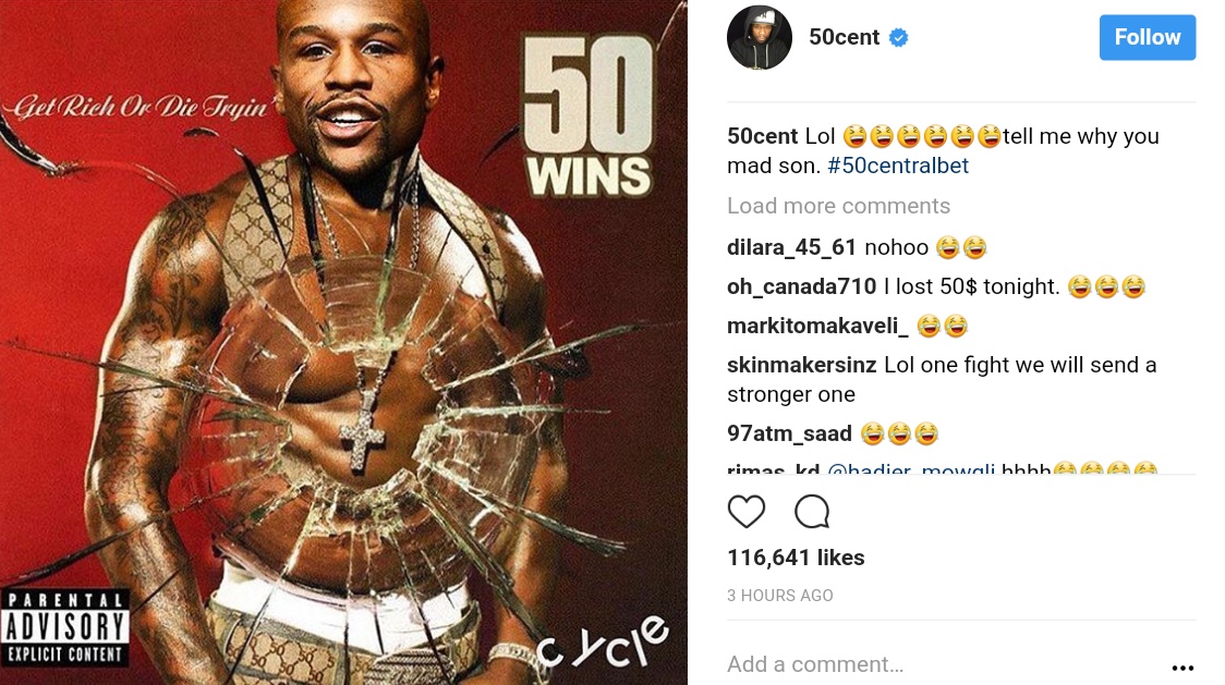 50 Cent Trolls Conor McGregor With Floyd Mayweather And Titanic Meme (3)
