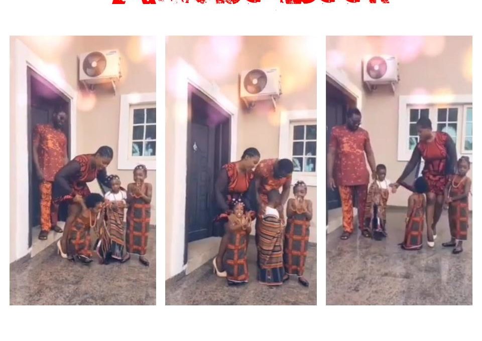 Mercy Johnson Kids Cultural Day Dressing