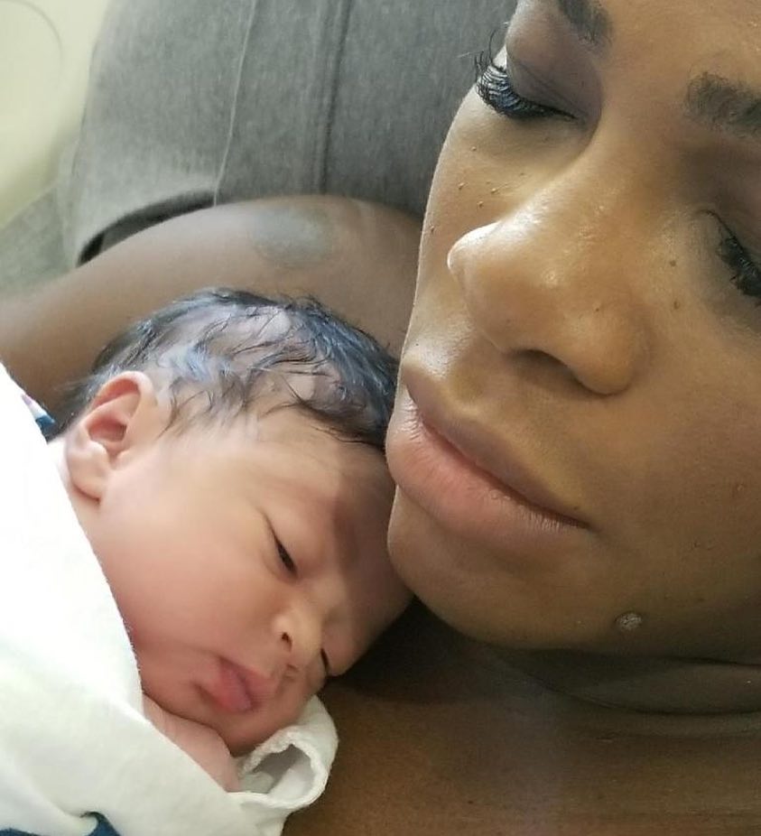 Serena Williams Shares First Photos Of Baby Daughter Alexis Olympia Ohanian Jr. (1)