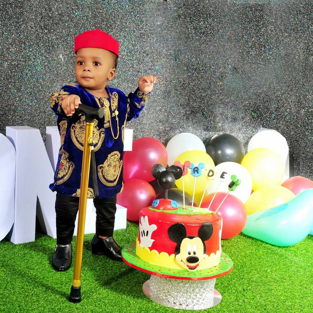 Junior Pope And Wife Celebrate Son Jaden Jidenna Odonwodo 1st Birthday (2)