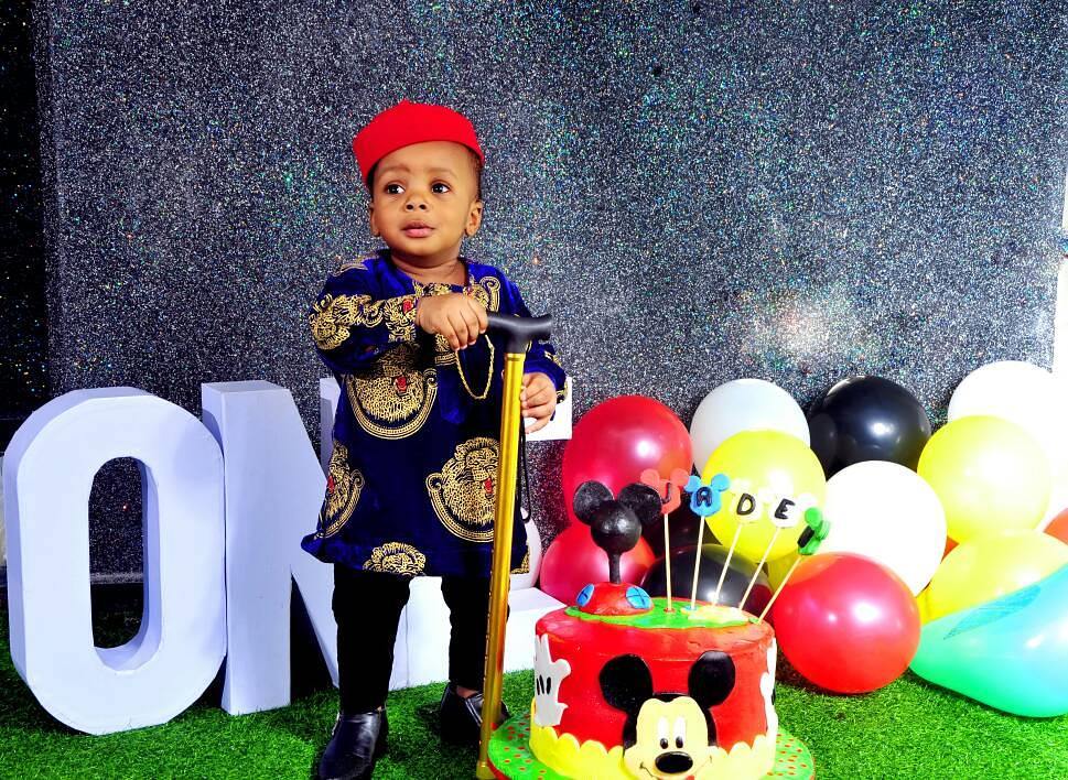 Junior Pope And Wife Celebrate Son Jaden Jidenna Odonwodo 1st Birthday (1)