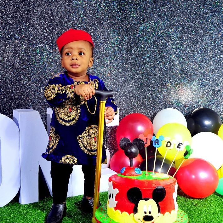 Junior Pope And Wife Celebrate Son Jaden Jidenna Odonwodo 1st Birthday (3)