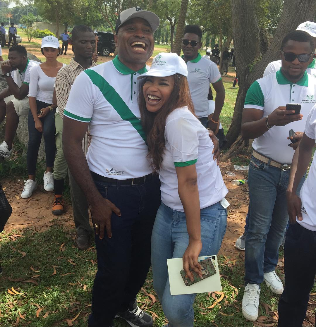 Kenneth Okonkwo Was Pictured With Tonto Dikeh Marching For One Nigeria (2)