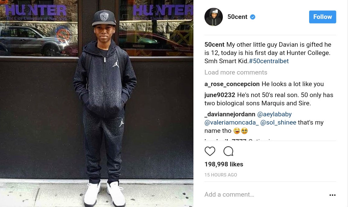 50 Cent Thinks Davian Masturbates In The Bathroom While Taking Long Showers, Disowns Eldest Son Marquise Jackson