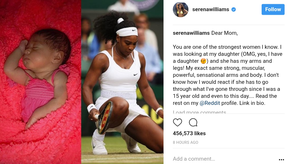 Serena Williams Pens Emotional Letter To Her Own Mother Thanking Her (1)