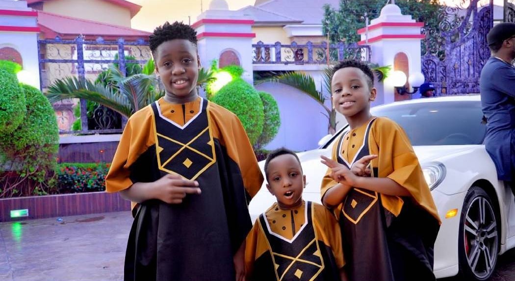 E-Money And His Three Sons Rock Matching Outfits (3)