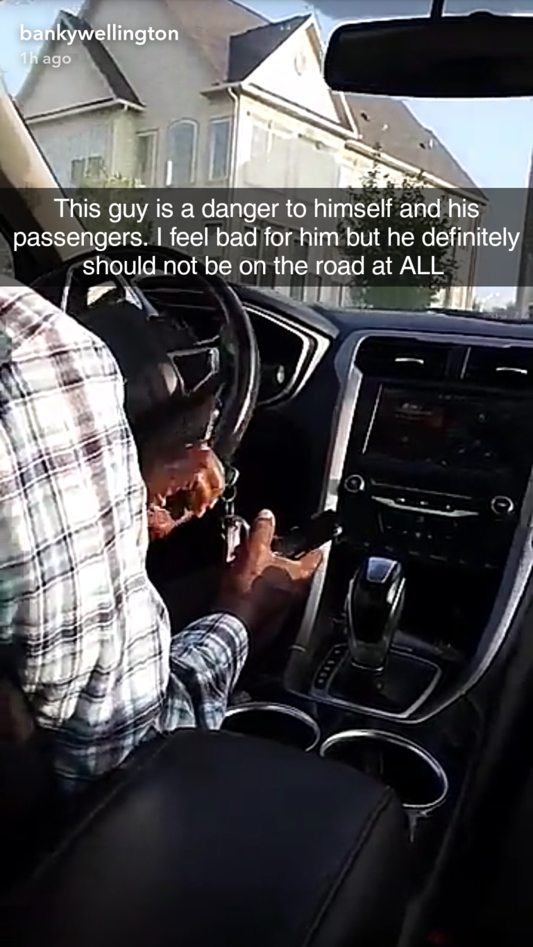 Banky W Is Concerned His Uber Driver Has Parkinson’s Disease (3)