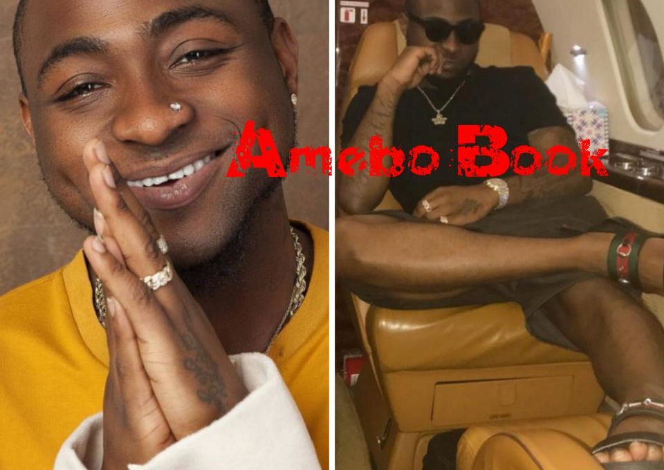 Davido Rocks Gucci Sandals While On Private Jet For Conakry Tour
