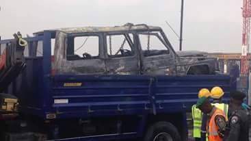 Fayose Escapes Death As Fire Engulfs His Mercedes Benz G-Wagon (2)