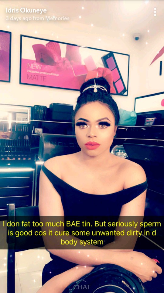 Bobrisky Gushes Over The Importance Of Sperm (2)