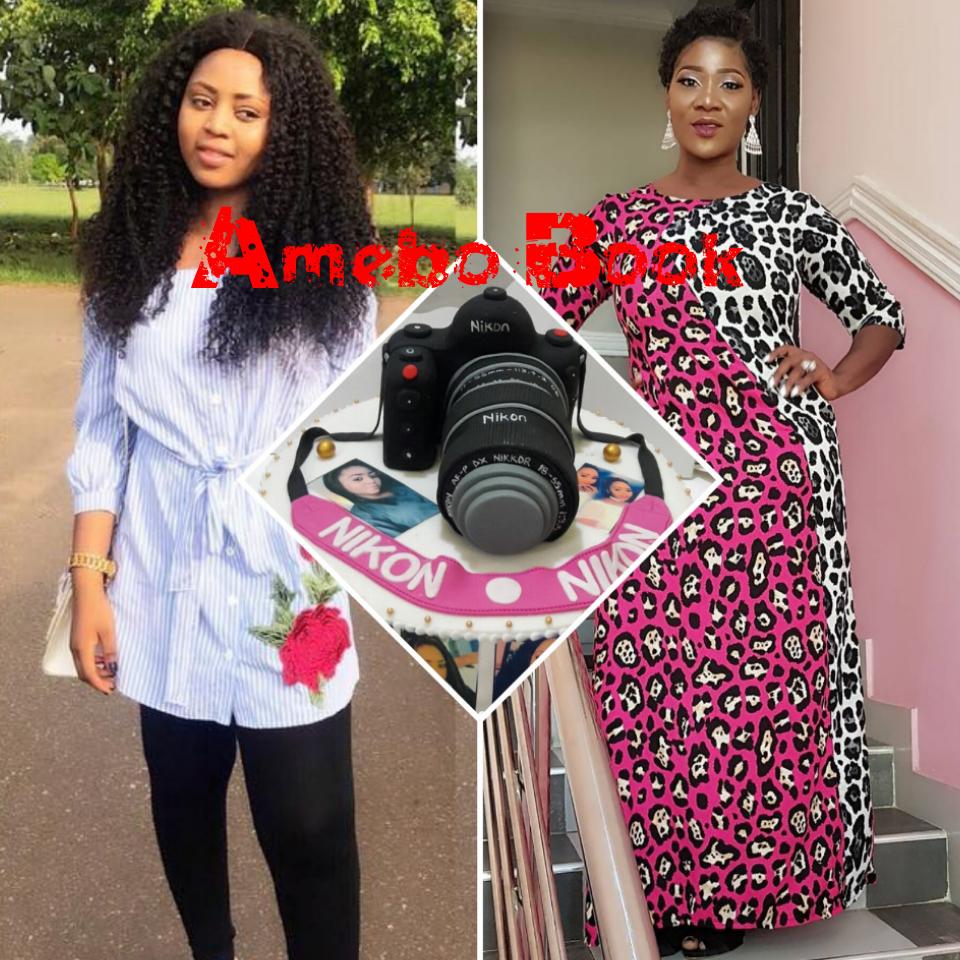 Camera Cake Mercy Johnson Gave To Regina Daniels For Her Birthday