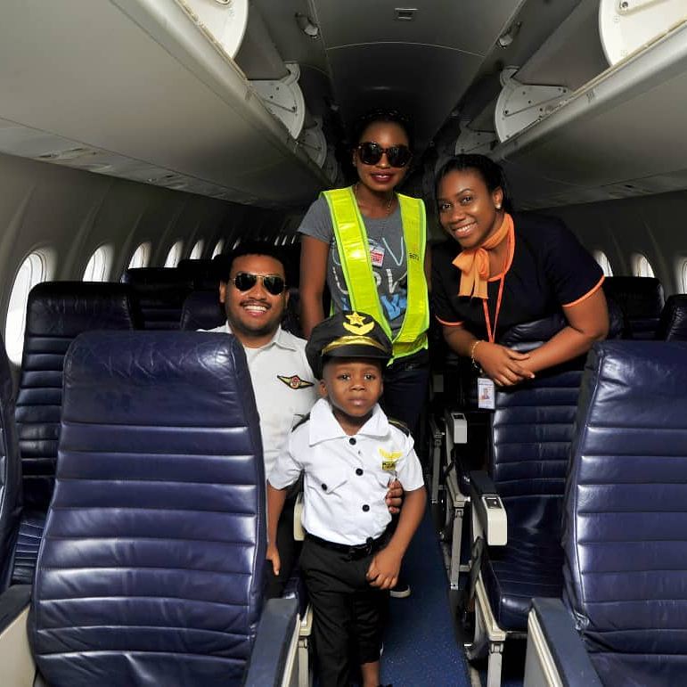 Junior Pope Transforms His Son Into A Pilot As He Celebrates 3rd Birthday (6)