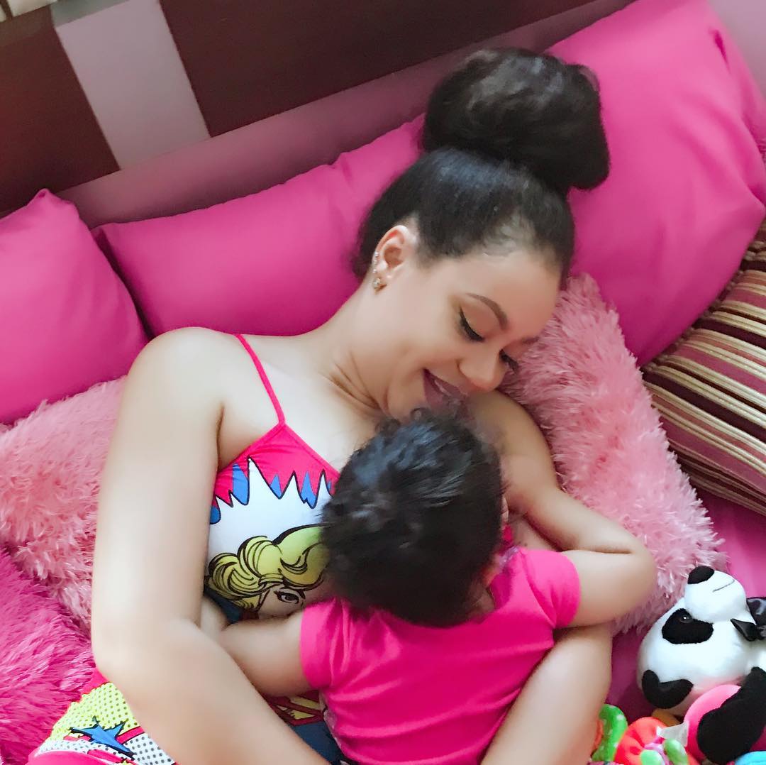 Nadia Buari With Daughter