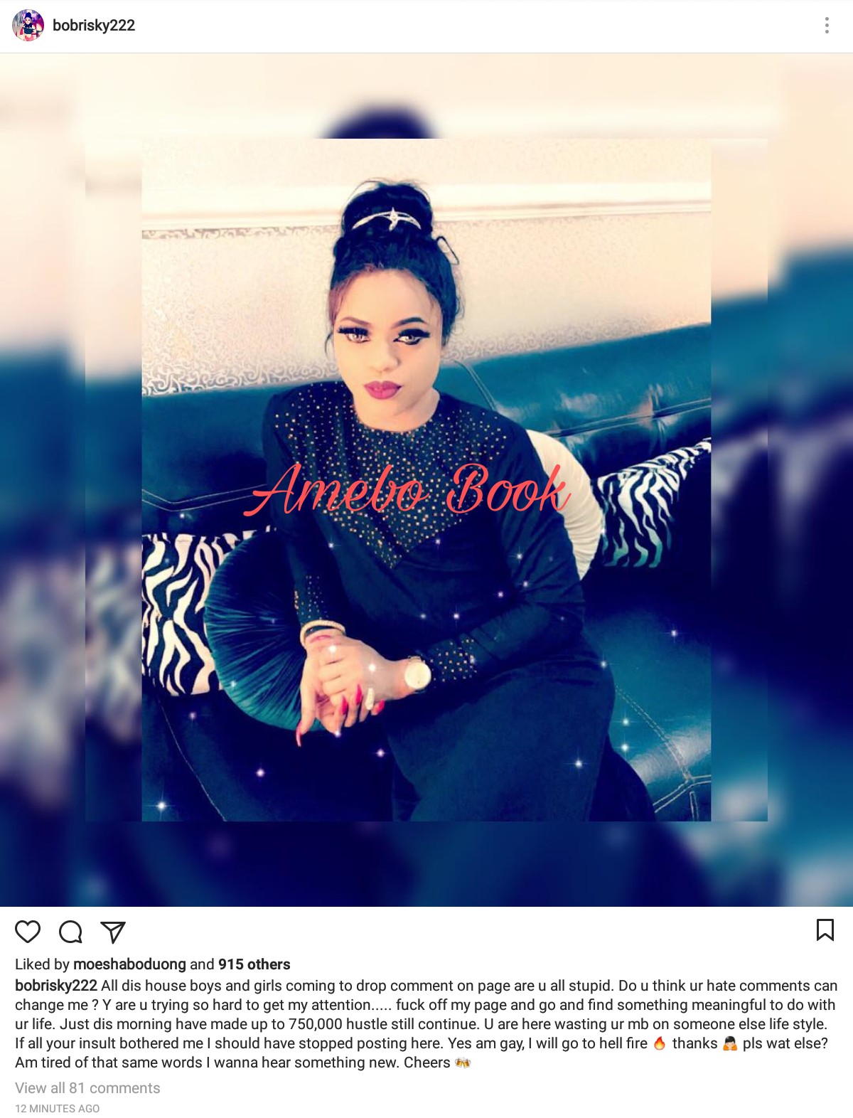 Bobrisky Blasts His Haters (2)